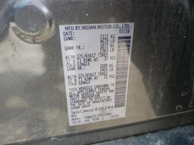 5N1AT2MV1GC826244 Nissan ROGUE S