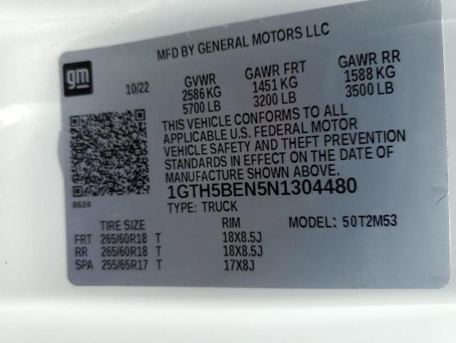1GTH5BEN5N1304480 GMC Canyon Elevation