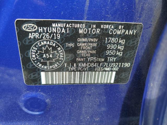 2020 HYUNDAI ELANTRA SE - KMHD84LF7LU921190