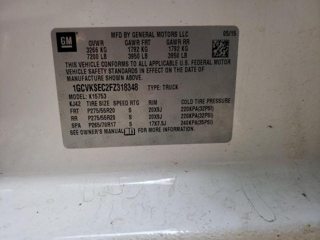 2015 CHEVROLET SILV1500 2 - 1GCVKSEC2FZ318348