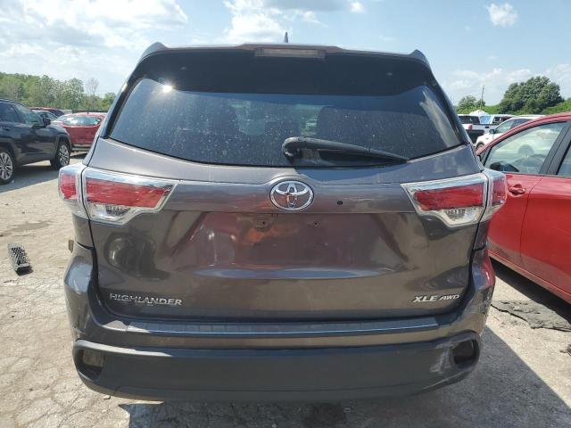 VIN 5TDJKRFH2ES034302 2014 Toyota Highlander, Xle no.6