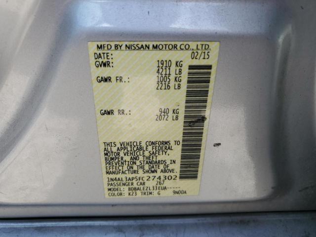 1N4AL3AP5FC274302 Nissan ALTIMA 2.5