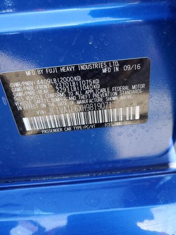 JF1VA1L6XH9819071 Subaru Wrx Limited