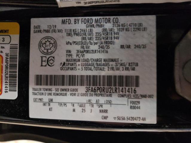 2020 FORD FUSION TIT - 3FA6P0RU2LR141416