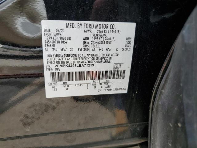 2FMPK4J93LBA71219 Ford EDGE SEL