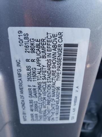 2020 ACURA TLX TECHNO - 19UUB2F45LA002196
