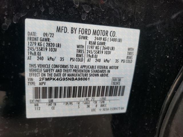 2FMPK4G95NBA98061 2022 FORD EDGE, photo no. 13