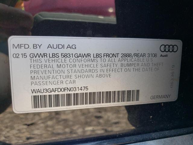 2015 AUDI A8 L QUATT - WAU3GAFD0FN031475