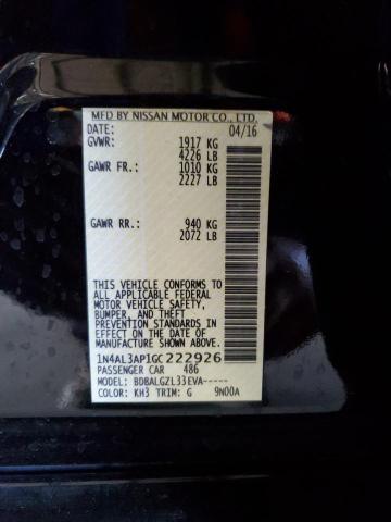 1N4AL3AP1GC222926 Nissan ALTIMA 2.5