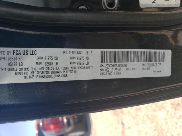 2C3CDXHG2JH176433 Dodge Charger Sxt Plus