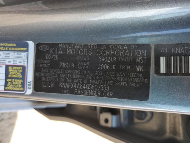 KNAFX4A84G5607353 KIA FORTE EX