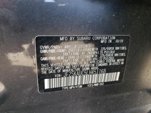 JF2SKAUC5LH451168 Subaru Forester Limited