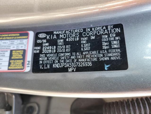 KNDJP3A51G7326936 KIA SOUL +