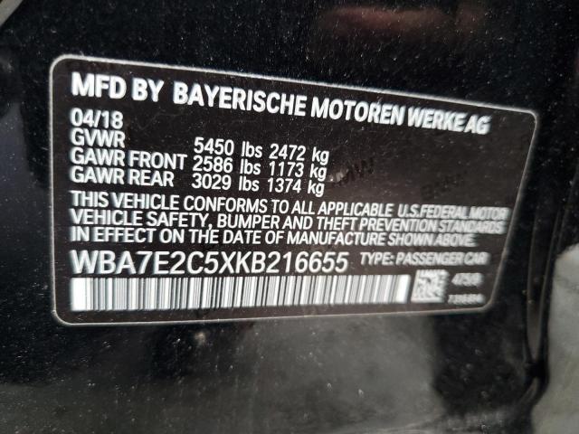 WBA7E2C5XKB216655 BMW 7 Series 740 I 12