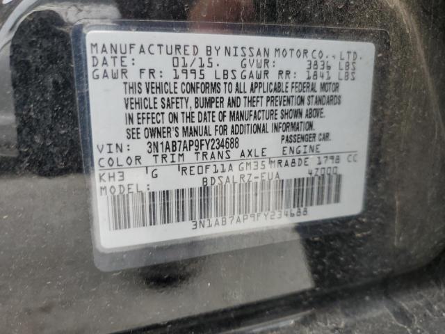 3N1AB7AP9FY234688 Nissan SENTRA S