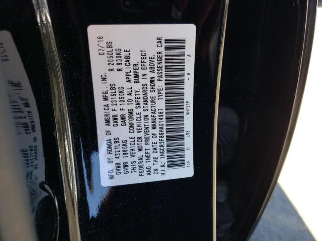 Honda ACCORD EXL 2017 1HGCR2F86HA014987 Image 13