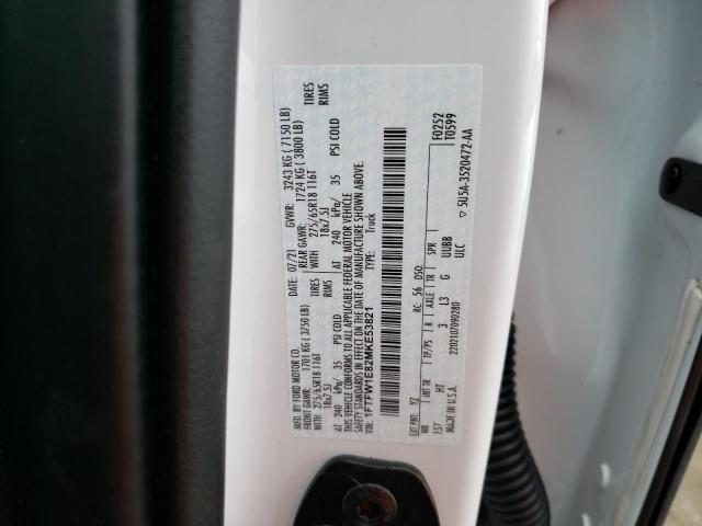 1FTFW1E82MKE53821 Ford F150 Supercrew