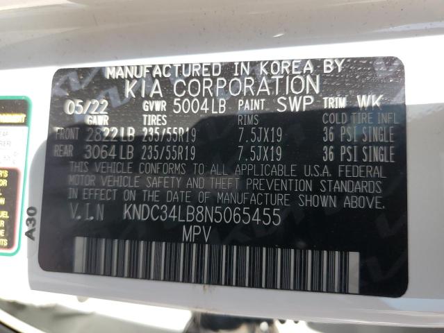 KNDC34LB8N5065455 KIA EV6 LIGHT