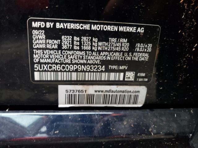 5UXCR6C09P9N93234 2023 BMW X5, photo no. 13