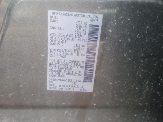 5N1DR2MM6HC621166 Nissan Pathfinder S