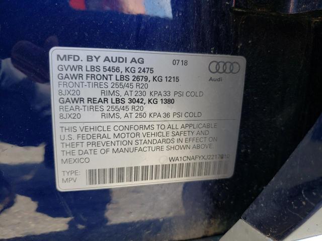 2018 AUDI Q5 PRESTIG - WA1CNAFYXJ2217010