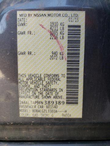 1N4AL3AP9FN389389 Nissan ALTIMA 2.5