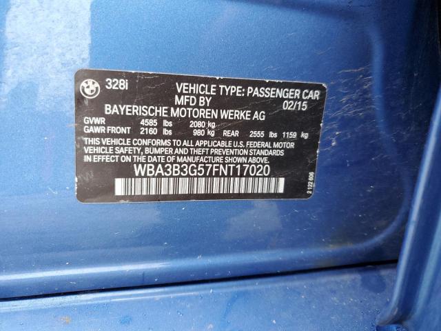 WBA3B3G57FNT17020 BMW 328 XI