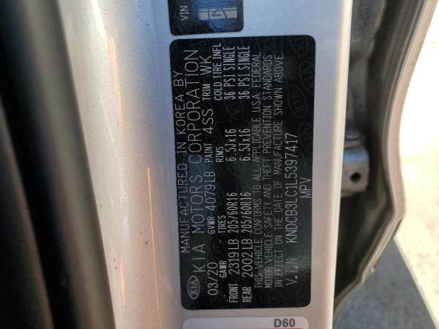KNDCB3LC1L5397417 KIA NIRO LX