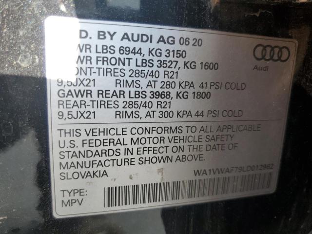 WA1VWAF79LD012962 2020 AUDI SQ7 - Image 13