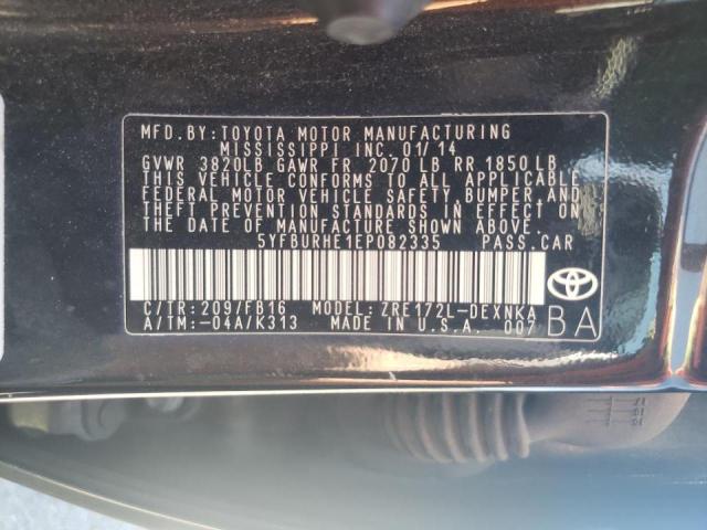 5YFBURHE1EP082335 Toyota COROLLA L