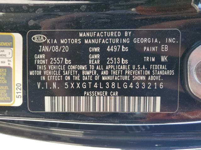 5XXGT4L38LG433216 KIA Optima Lx