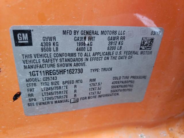 2017 GMC SIERRA C25 1GT11REG5HF162730