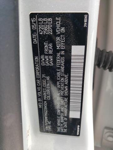 2016 VOLVO S60 R DESI YV126MFP6G2394504