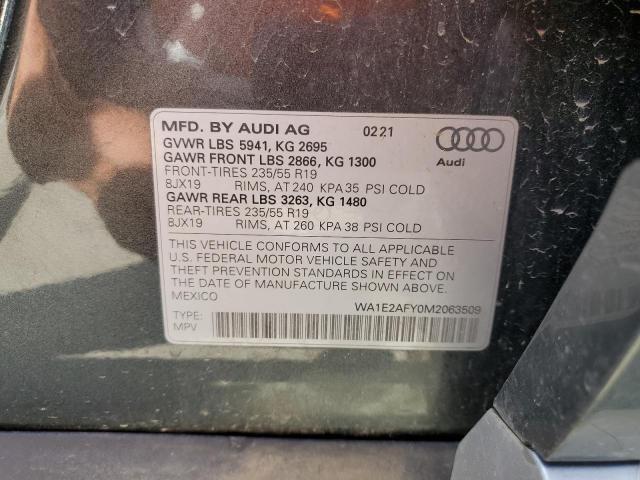 WA1E2AFY0M2063509 2021 AUDI Q5, photo no. 13