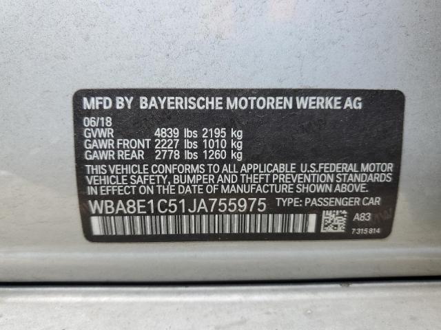 2018 BMW 330E - WBA8E1C51JA755975