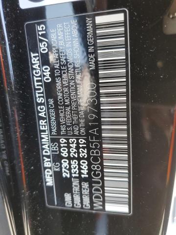 WDDUG8CB5FA197300 Mercedes-Benz S 550