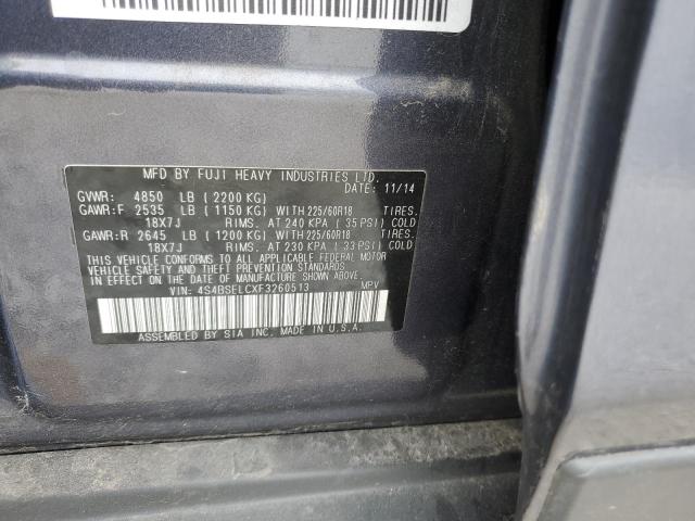4S4BSELCXF3260513 Subaru Outback 3.6r Limited