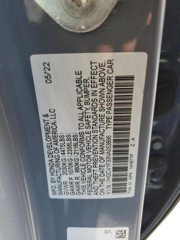 1HGCV1F33NA053896 Honda Accord SPO 10