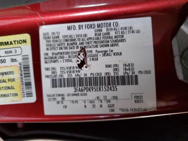 3FA6P0K95ER152435 Ford Fusion Titanium