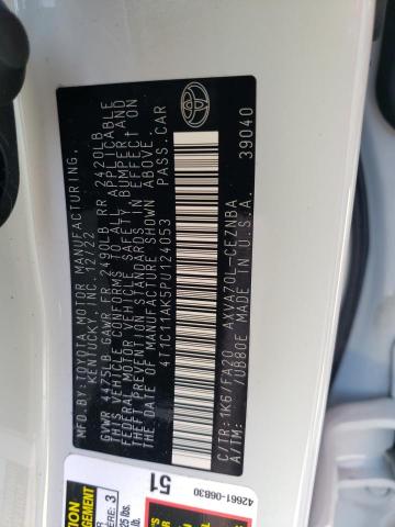 4T1C11AK5PU124053 Toyota CAMRY LE