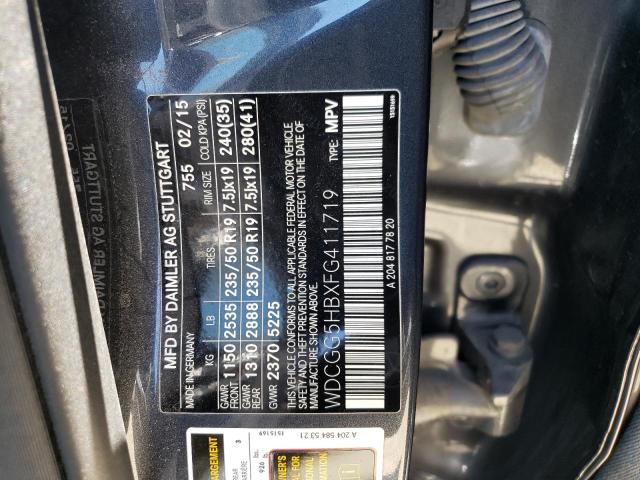 WDCGG5HBXFG411719 Mercedes-Benz GLK 350