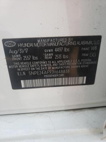 5NPE24AF9JH648838 | 2018 HYUNDAI SONATA SE