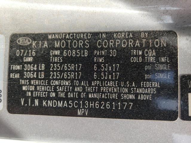 2017 KIA SEDONA L - KNDMA5C13H6261177