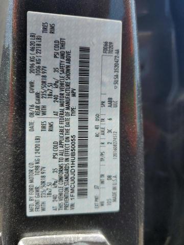 1FMCU0JD1HUB50055 Ford Escape Titanium