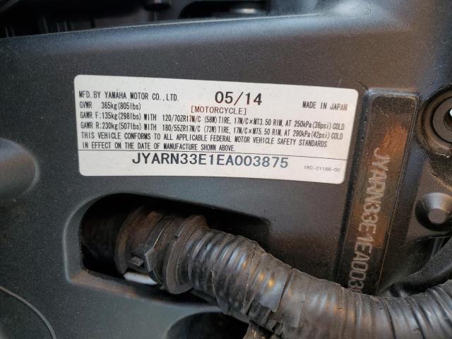 2014 YAMAHA FZ09 JYARN33E1EA003875