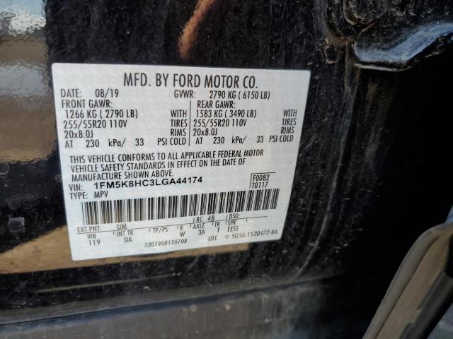 1FM5K8HC3LGA44174 Ford Explorer Platinum