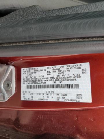 1FMCU0F78GUA07055 2016 FORD ESCAPE, photo no. 12