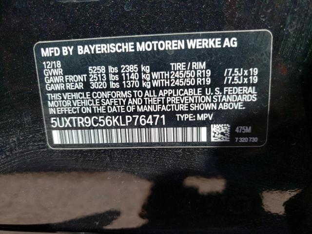 5UXTR9C56KLP76471 2019 BMW X3, photo no. 12