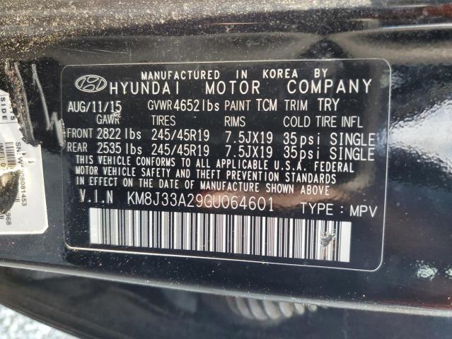 KM8J33A29GU064601 Hyundai Tucson Limited