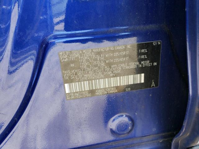2T3ZFREV7FW156376 Toyota RAV4 LE